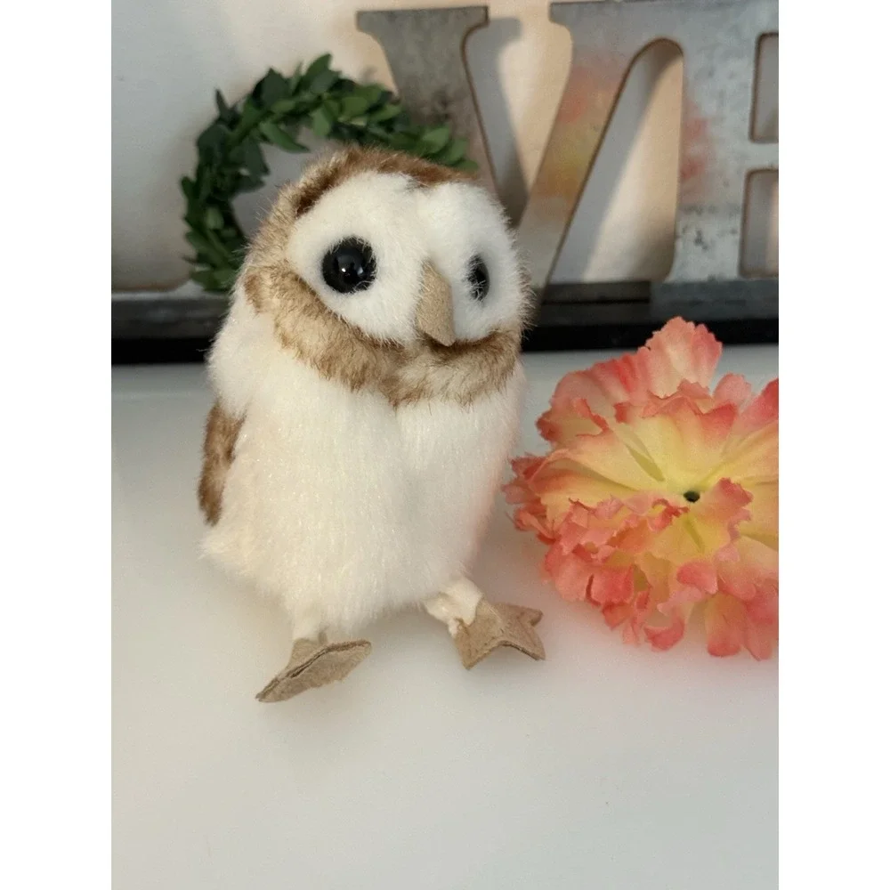Vintage Folkmanis 2003 Mini Barn‎ Owl Finger Puppet 4.5 Inches Excellent Age 3+